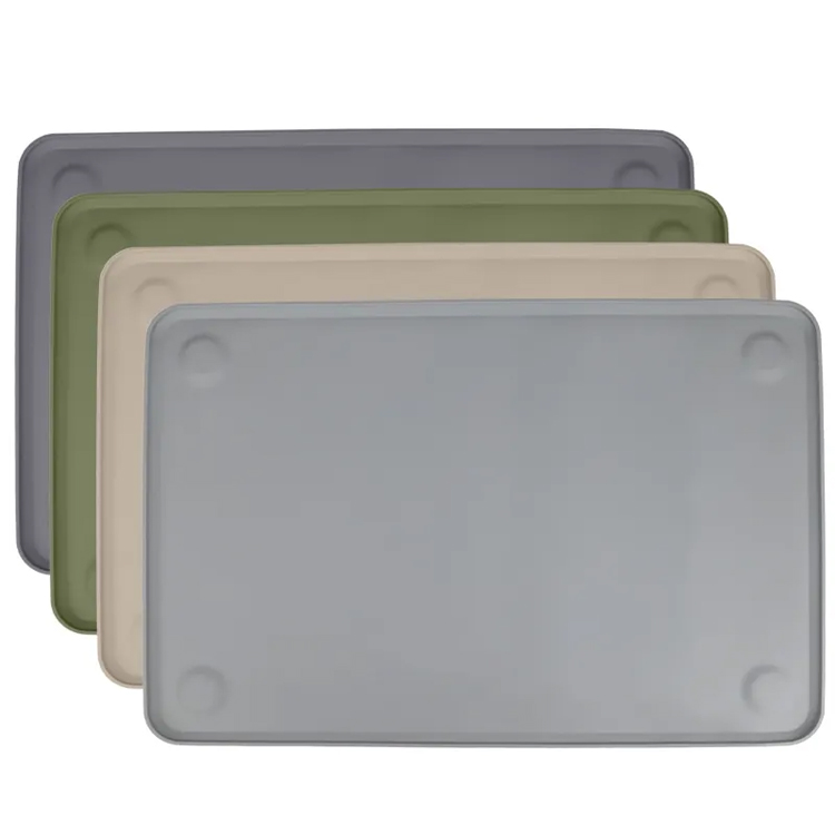 Silicone food mat para sa sahig na hindi tinatagusan ng tubig na alagang hayop na nagpapakain ng banig