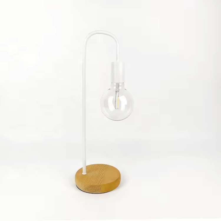 Simple Modern Metal Craft Home Decor Ball Bulb Table Lamp