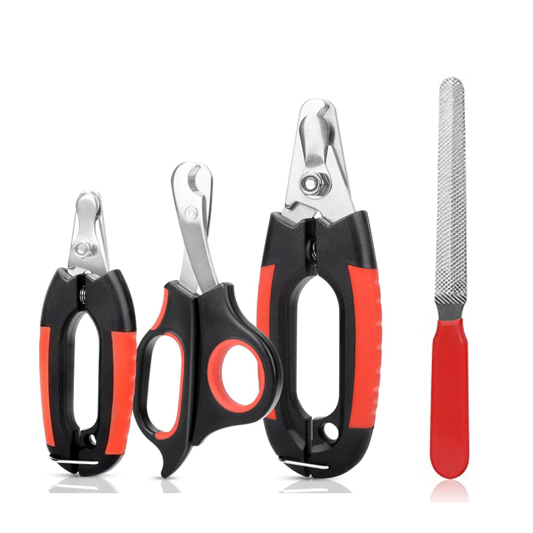 Hindi kinakalawang na asero Dog Pet Nail Clippers at Trimmer Set