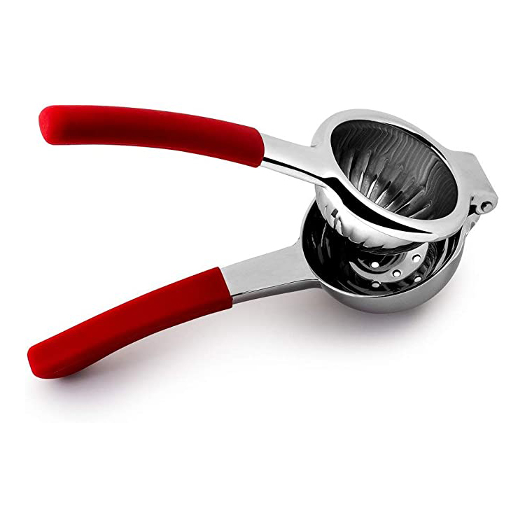 Stainless Steel Lemon Squeezer na may Silicone Handle