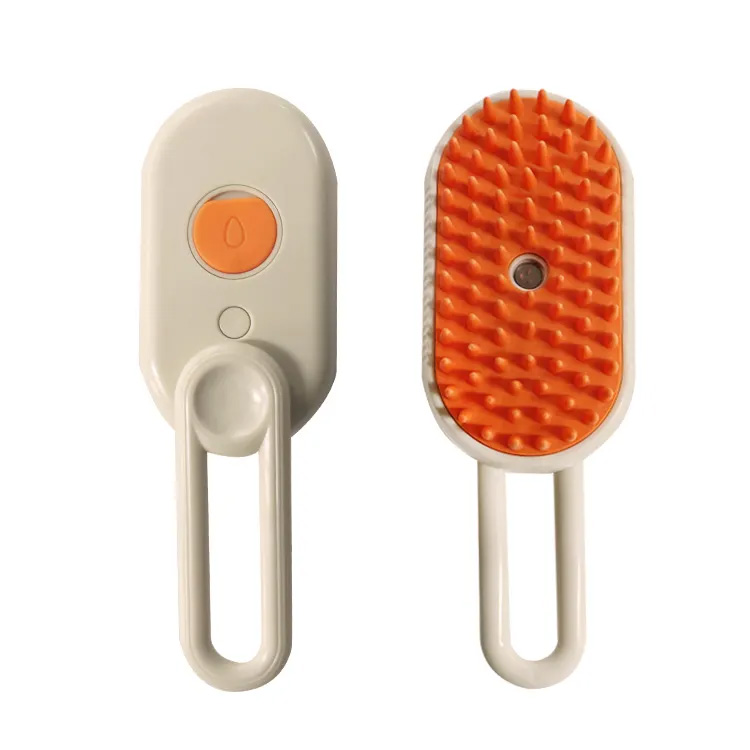 Steam brush defur comb para sa cat 3in1 self-cleaning cat brush