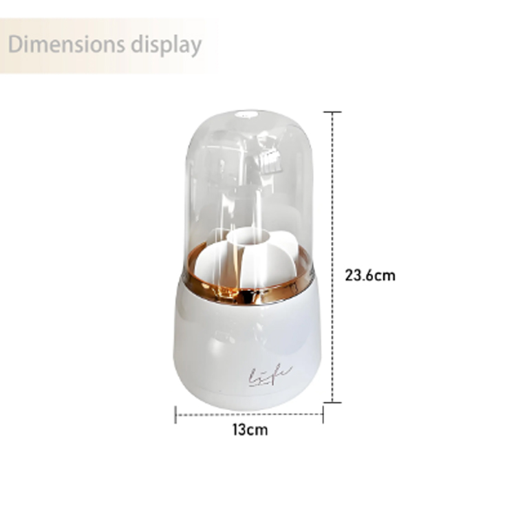 Imbakan ng Box 360 Rotating makeup brush holder organizer