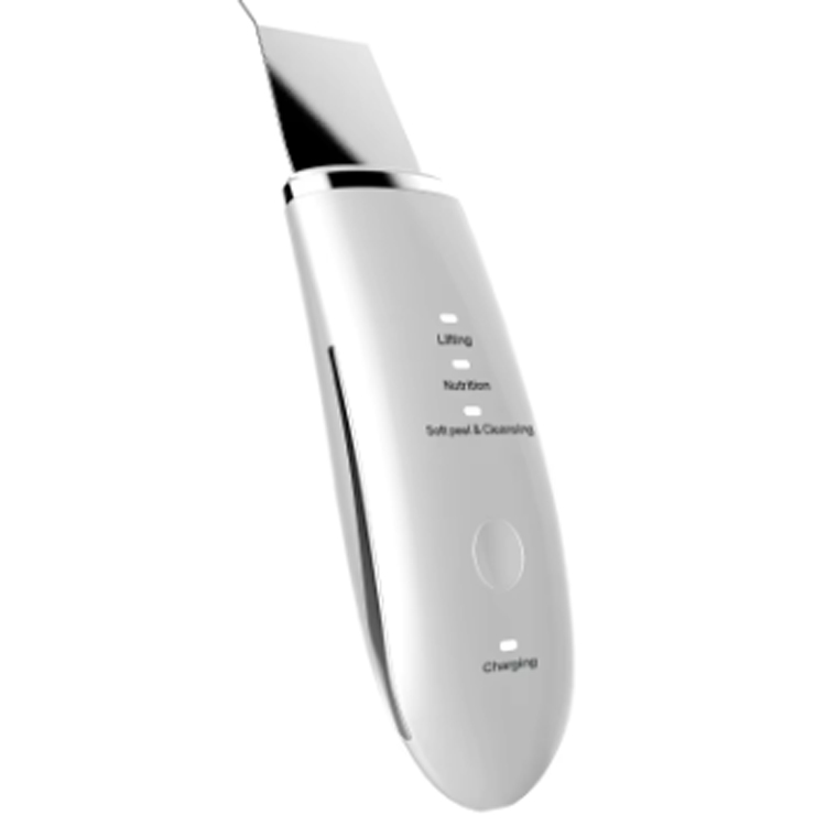 Ultrasonic skin scrubber spatula mukha paglilinis ng aparato