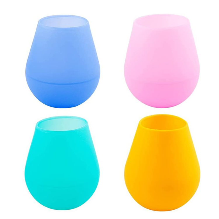 Hindi Nababasag na Silicone Wine Tumbler Glass Cup