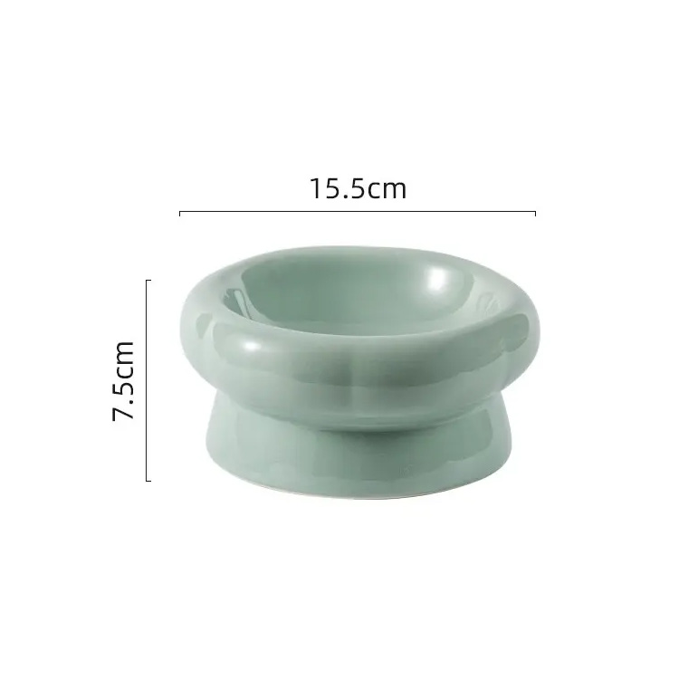 Pakyawan ceramic pet mangkok alagang hayop ng leeg protektahan ang mangkok