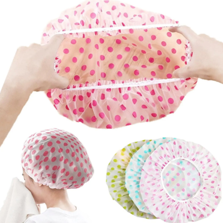 Ang pakyawan na hindi tinatagusan ng tubig na makapal na hindi tinatagusan ng tubig na madulas na shower cap