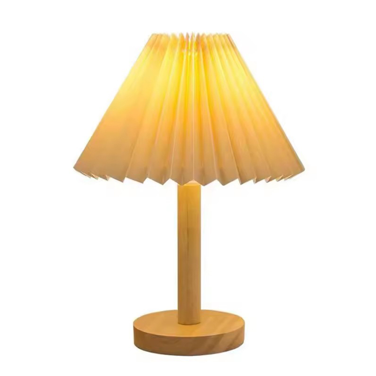 Wooden Table Lamp Desk Lamp Dekorasyon sa Bahay Maliit na Table Lamp